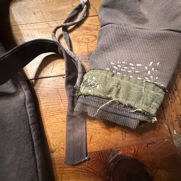 Salvage Gray Lace-Up Sweatshirt - Picture 10 of 10